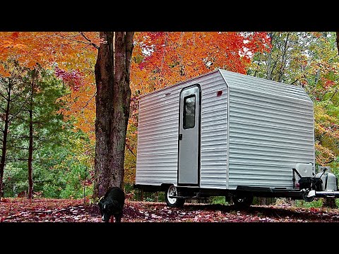 DIY Camper Cost and Weight !! installing a fridge and heater