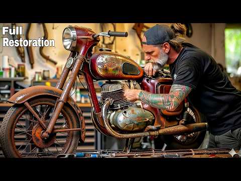 Full Restoration JAWA Motorcycle 1975s | Restored JAWA Motorcycle | Old Bike Restoration And Repair