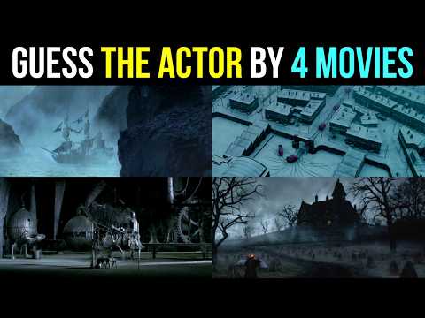 Guess the Actor by 4 Movie Frames | Hard Movie Quiz 🔥🎭