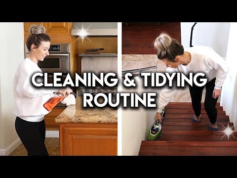 DAILY CLEANING & TIDYING ROUTINE **CLEANING MOTIVATION**