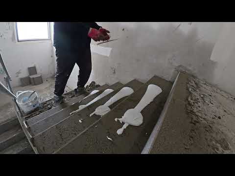 계단타일 디딤판 시공