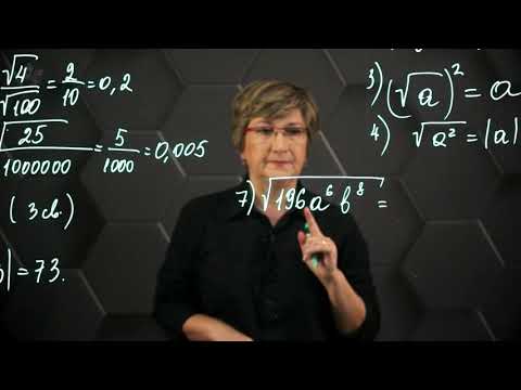 Properties of the arithmetic square root. Practical part. Grade 8.