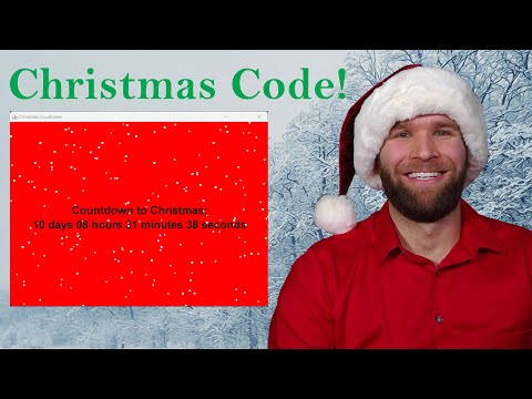 Countdown to Christmas Java Application Full Walkthrough - Java Programming