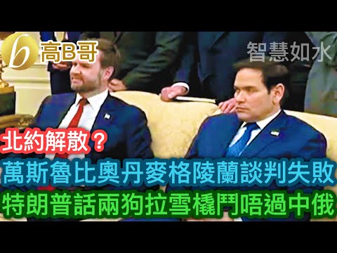 北約解散？ 萬斯魯比奧丹麥格陵蘭談判失敗 特朗普兩狗拉雪橇鬥唔過中俄［智慧如水 - 高B哥 GBG］