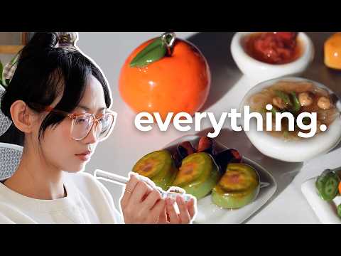 Sculpting Everything I Ate for 3 Days 🍜✨(lunar new year edition) | Clay with Me