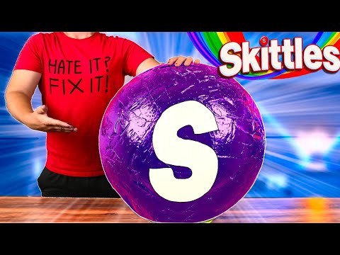 Giant Skittles | How To Make The World’s Largest DIY Skittles by VANZAI COOKING