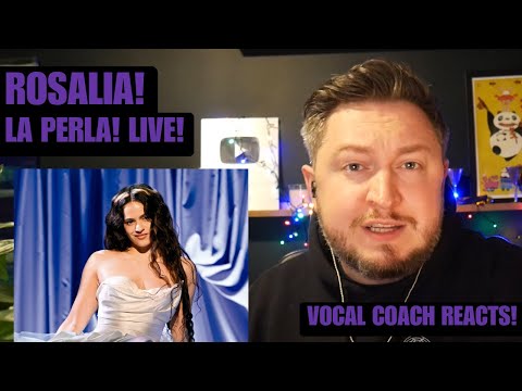 Vocal Coach Reacts! Rosalia! La Perla! Live!