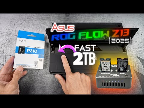 Asus ROG Flow Z13 (2025) Upgrade to Fast 2TB SSD, Crucial P310 + Clone Dock