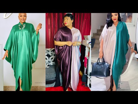 How To Make A No Side Seams Trending Kaftan Dress/No side seam Bubu/Cutting And Stitching