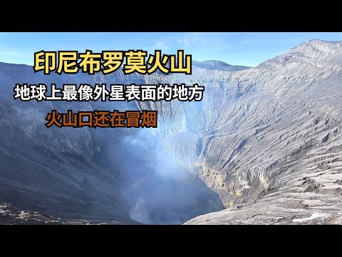 终于来到了地球上最像外星球表面的布罗莫火山，通宵很累但值得！【痒痒看世界】 #印度尼西亚 #bromo火山 #印尼旅行 #旅行vlog
