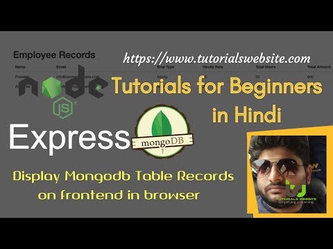 Node js Tutorials for beginners in Hindi |  Display Database Records using EJS View Engine