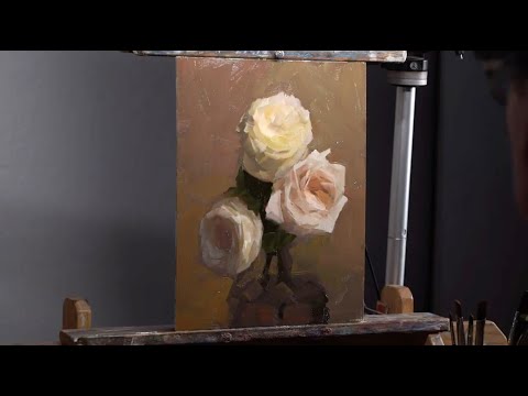 Dennis Perrin Flower Painting Demonstration – oil painting
