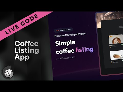 Live Code: Coffee e-commerce app