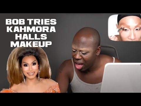 Bob Tries Kahmora Hall's Makeup