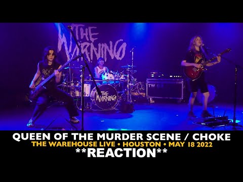 Musicians REACT to The Warning: Queen of the Murder Scene, Choke (Houston May 18 2022)