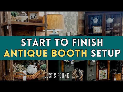How I Styled my New Antique Booth Space