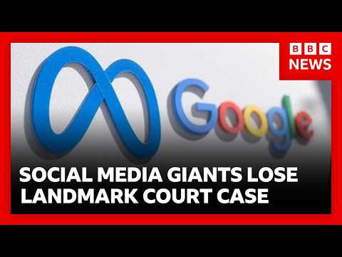 Google and Meta to pay millions in damages for user addiction in landmark lawsuit | BBC News