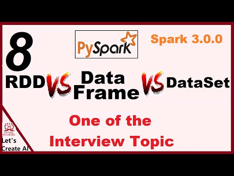 rdd dataframe and dataset difference || rdd vs dataframe vs dataset in spark || Pyspark video - 8