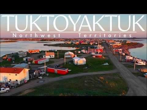 Life At The End Of The Road, The Arctic Circle.  Canada's Northern Most Town, Tuktoyaktuk.