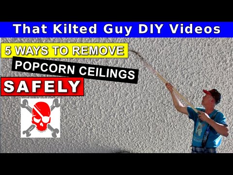 ASBESTOS Popcorn Ceiling Removal - 5 SAFE Methods