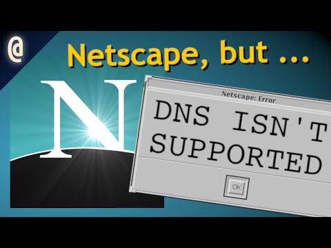 Netscape, But It Doesn't Support DNS (ft. SunOS 4 and NIS)