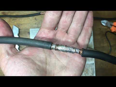 Надежное соединение кабеля сварочного аппарата.