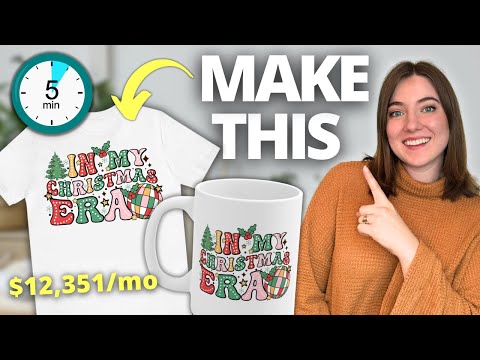 How to Make Etsy’s MOST Profitable Design in Just 5 Minutes (Beginner POD Tutorial)