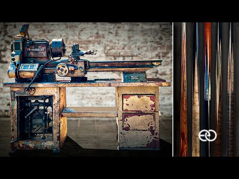 Restoring a 60 Year Old Metal Lathe to Make Pool Cues (And Shop Tour)