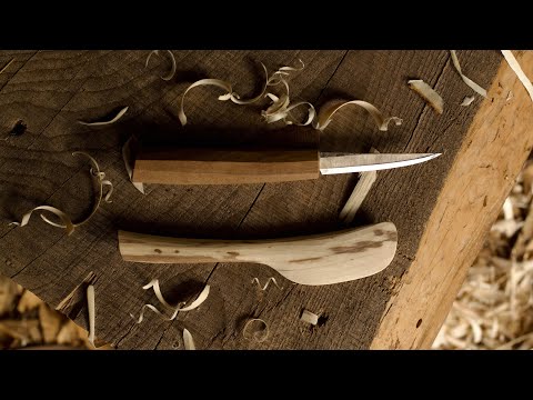 Calm Carving | Making A Simple Butter Spreader From A Log With Just One Carving Knife