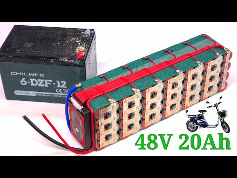 DIY 48V 20Ah Li-Ion Battery Pack for Lead Acid Powered e-Bike using EVE INR21700/50E 13S 4P