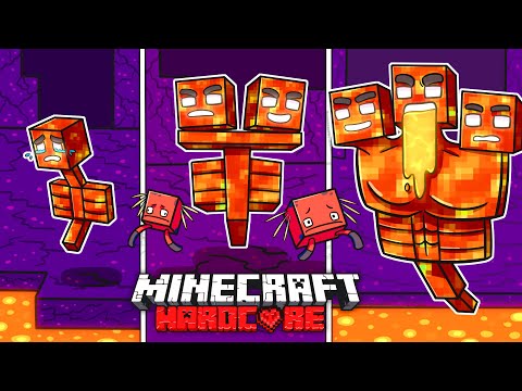 I Survived 100 DAYS as a LAVA WITHER in HARDCORE Minecraft!