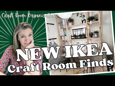 NEW IKEA Craft Room Finds || Ikea Hacks || Craft Room Organization