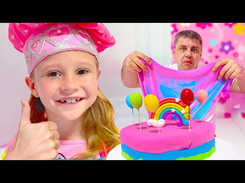 Nastya y el restaurante juego de simulación. Nastya y papá nuevos cuentos para niños