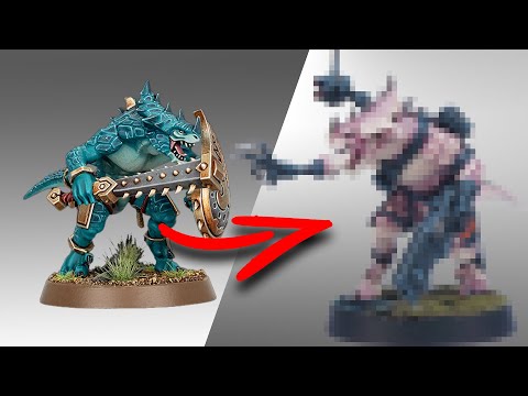 Kitbashing A CUSTOM XENOS Faction - SPACE LIZARDS