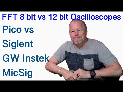 FFT performance 8bit vs 12bit Oscilloscopes - Pico vs Siglent - GWInstek - MicSig #FFT #12bit
