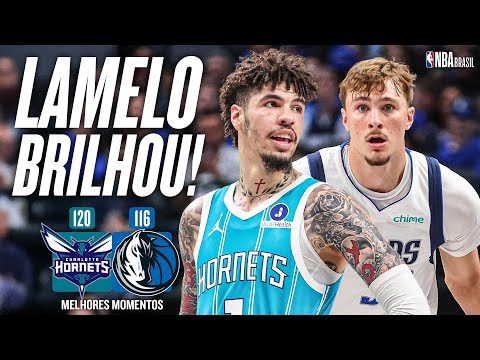 LAMELO BALL vs. COOPER FLAGG! HORNETS BEAT the MAVERICKS – HIGHLIGHTS