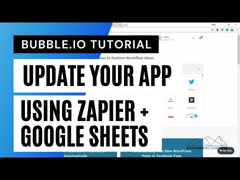 How To Update Your Bubble.io App Using Zapier + Google Sheets