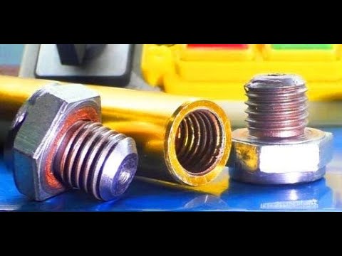 How to cut M15x2 threads on a WEISAN RC210 lathe with an electric guitar.