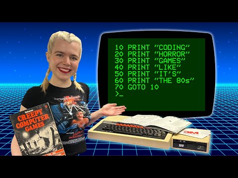 How Scary Can They Be? // Programming Horror Games in BASIC, Like They Did In The 80s!