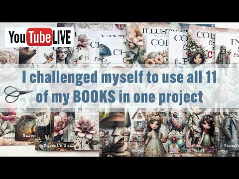 🔴 LIVE - Turning my books into art collage journey !