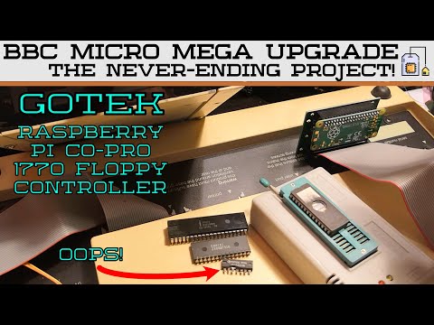 DOS on a BBC Micro - GOTEK, Raspberry Pi PiTubeDirect, 1779 Floppy Controller upgrades.
