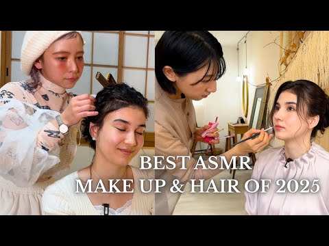 (ASMR) BEST HAIR & MAKE UP 3HOURS COMPILATION (subscriber favorites!!!)