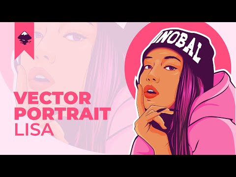 Inkscape : Lisa Blackpink Vector Portrait (Speedart)