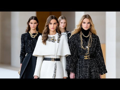 CHANEL Fall/Winter 2025/26 Collection | Milk White & Onyx Black Refined Couture Neutrals
