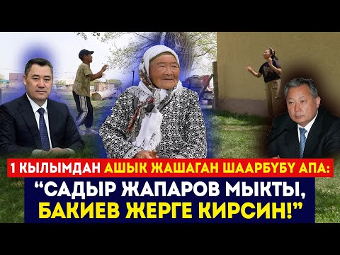 1 кылымдан ашык жашаган Шаарбүбү апа: “Садыр Жапаров мыкты, Бакиев жерге кирсин