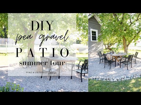Easy DIY Pea Gravel Patio