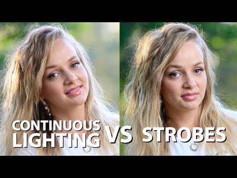 Continuous Lighting vs. Strobes