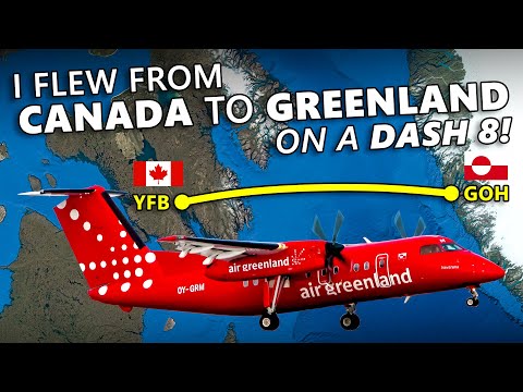 I Flew from Canada to Greenland ON A DASH 8!