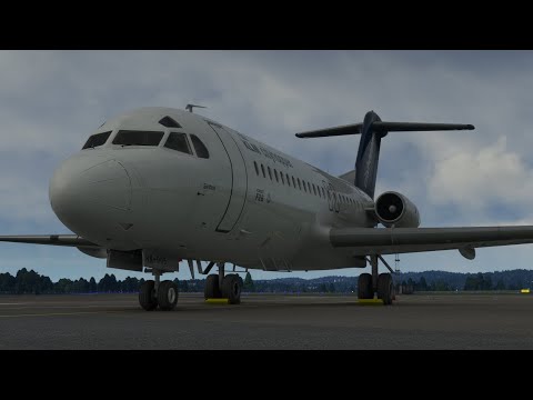 Revisiting the JustFlight Fokker F28 with a flight from Exeter to Southend in Flight Simulator