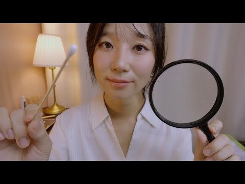 ASMR Up-close & Detailed Facial Skin Exam For Sleep